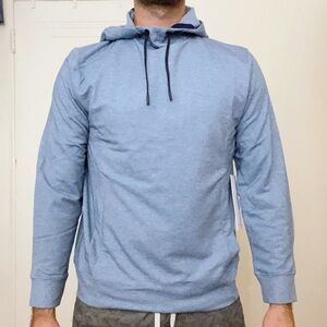 Ministry of Supply Fusion Terry For All Hoodie Size XS Unisex Fit Lunar Blue New